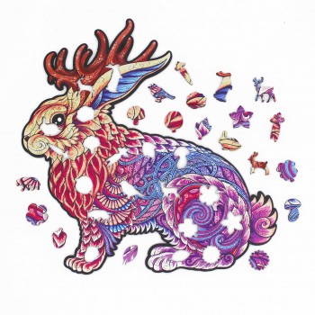 Jackalope Dėlionė Iš Medžio XL Dydis (600 detalių) Fantasy Puzzles